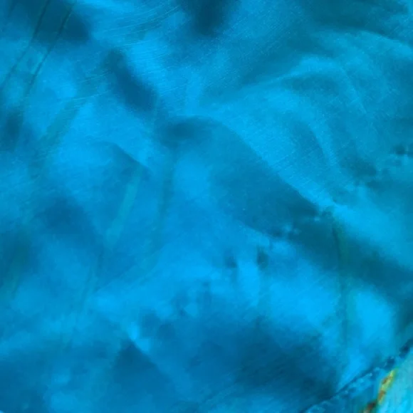 Indian Tropical Bohemian‎ Blue Dress Peacock Print - Picture 16 of 16